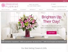 Tablet Screenshot of osborneflorists.com